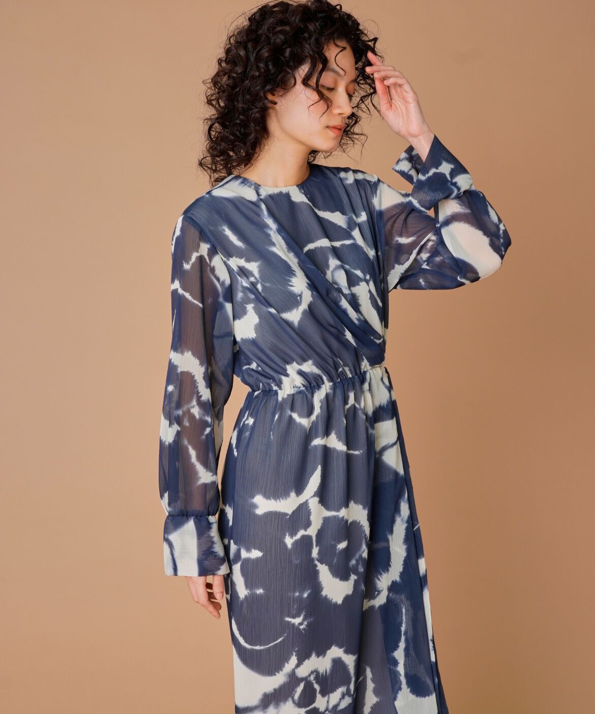 la veille by SUPERIOR CLOSET「楊柳プリントワンピース　　」|ワンピース|