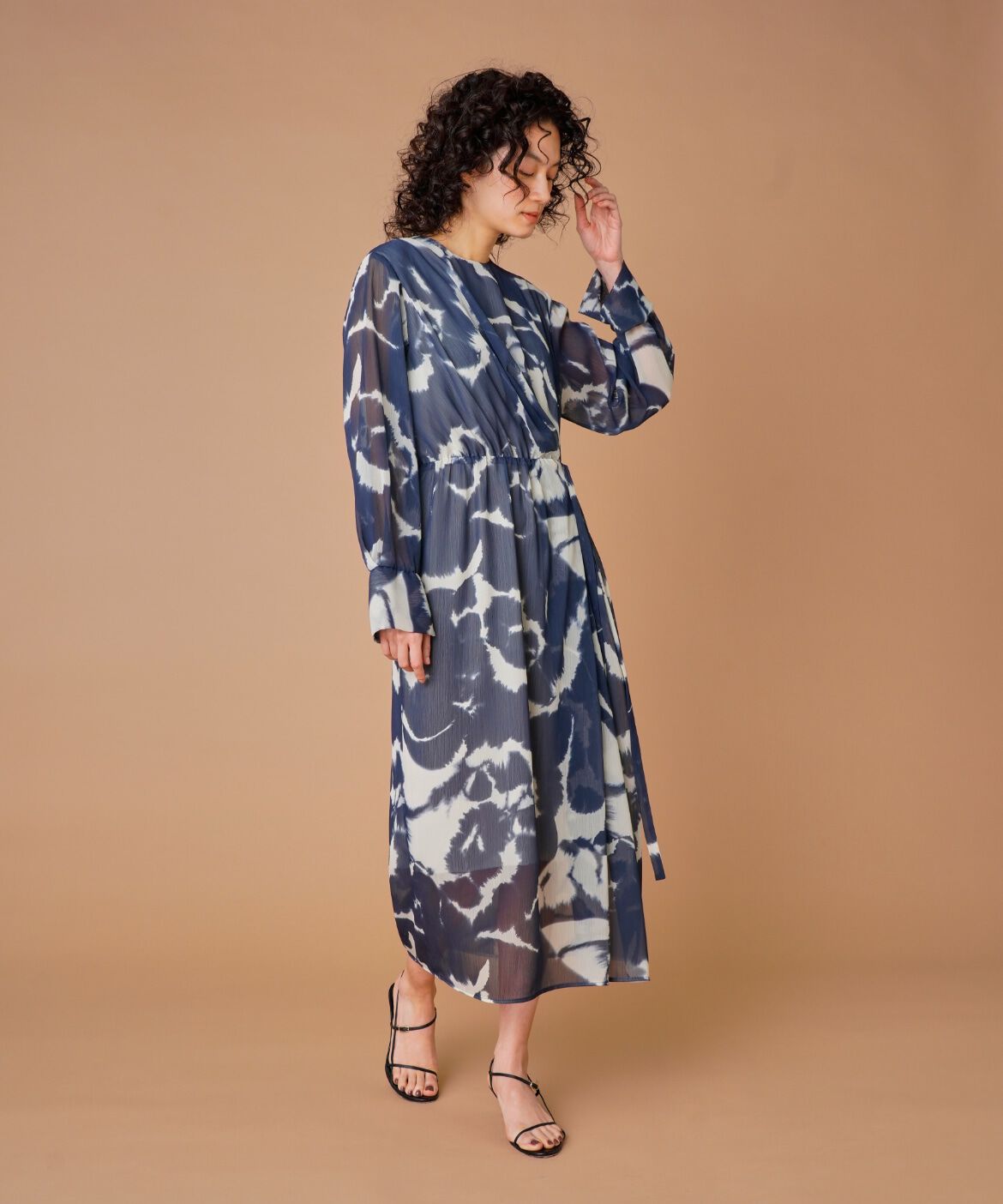 la veille by SUPERIOR CLOSET「楊柳プリントワンピース　　」|ワンピース|