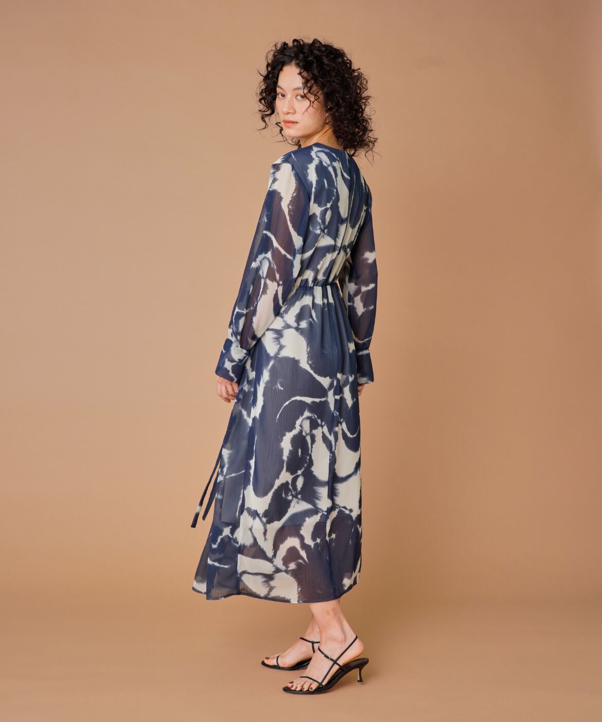 la veille by SUPERIOR CLOSET「楊柳プリントワンピース　　」|ワンピース|