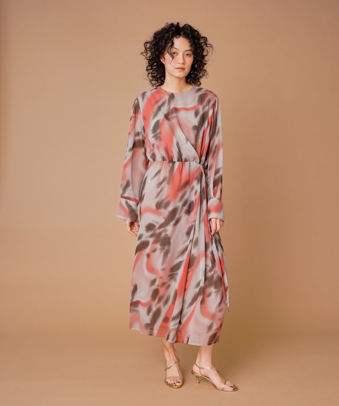 la veille by SUPERIOR CLOSET「楊柳プリントワンピース　　」|ワンピース|