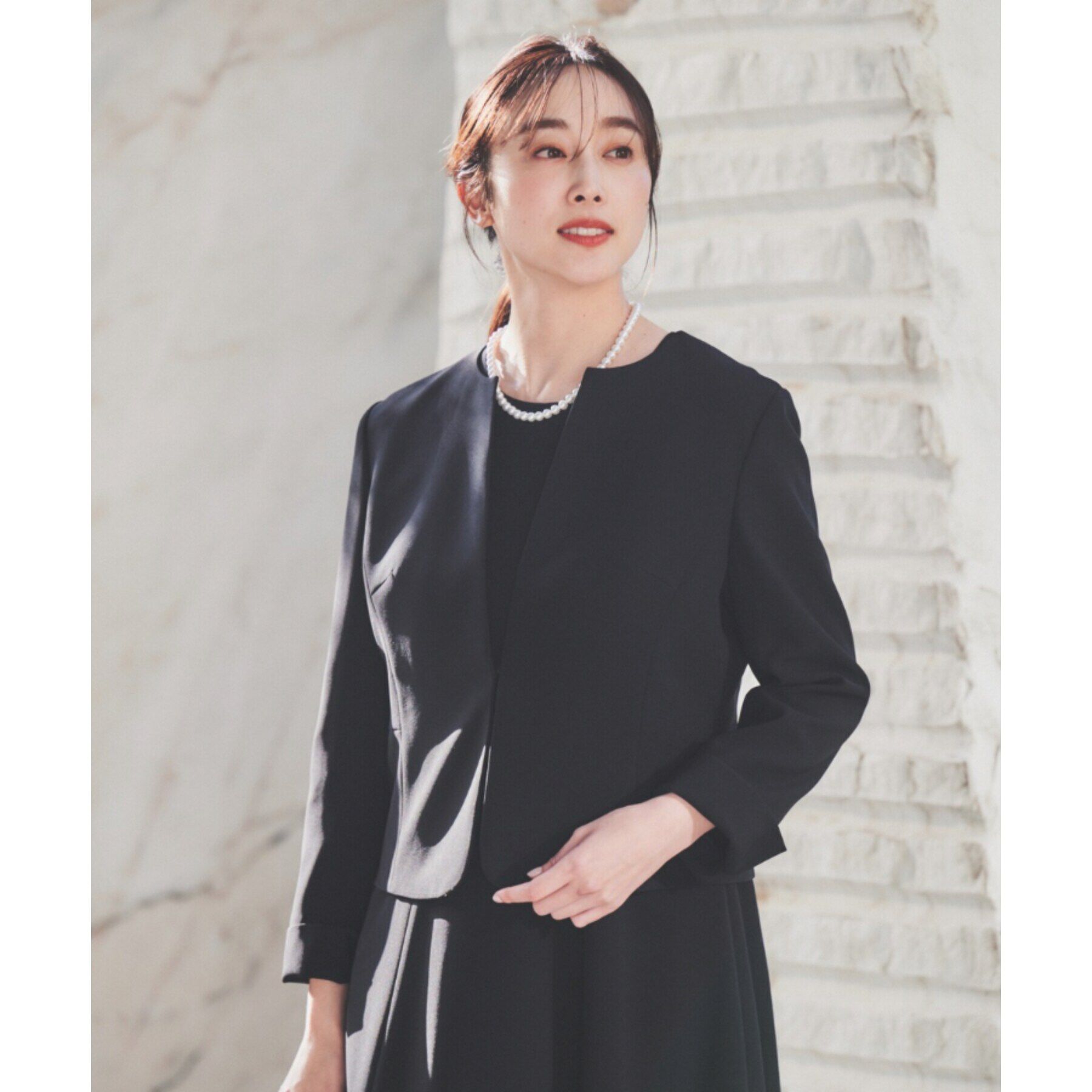 UNTITLED「【通勤スーツ】ノーカラージャケット」|ノーカラージャケット|