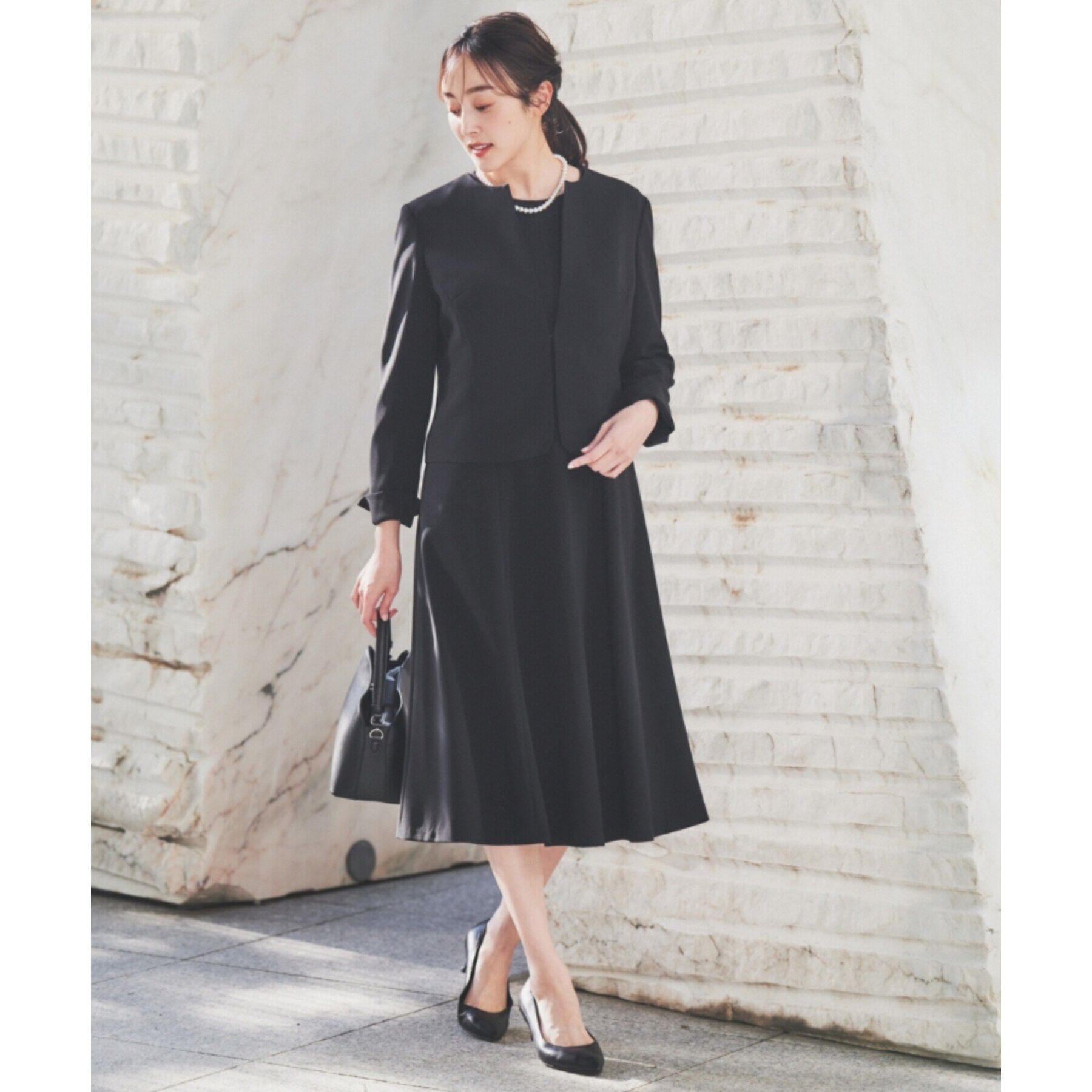 UNTITLED「【通勤スーツ】ノーカラージャケット」|ノーカラージャケット|