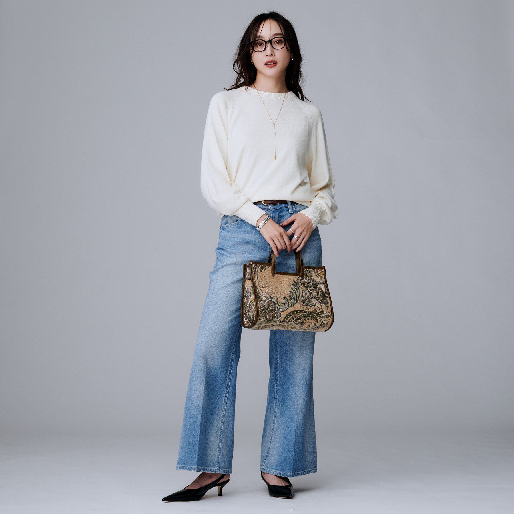 UNTITLED「【8色展開／コンパクト丈】レーヨン混 コクーンニット」|ニット・セーター|