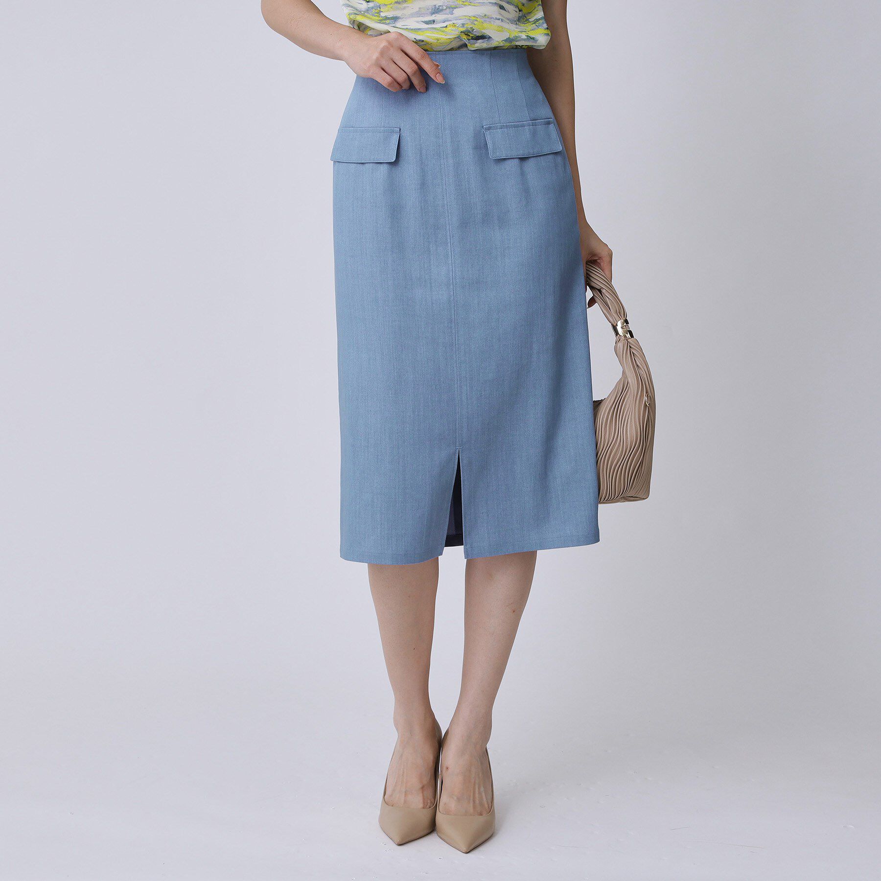 COUP DE CHANCE「【手洗い可／日本製】デニム風ナロータイトスカート」|スカート|