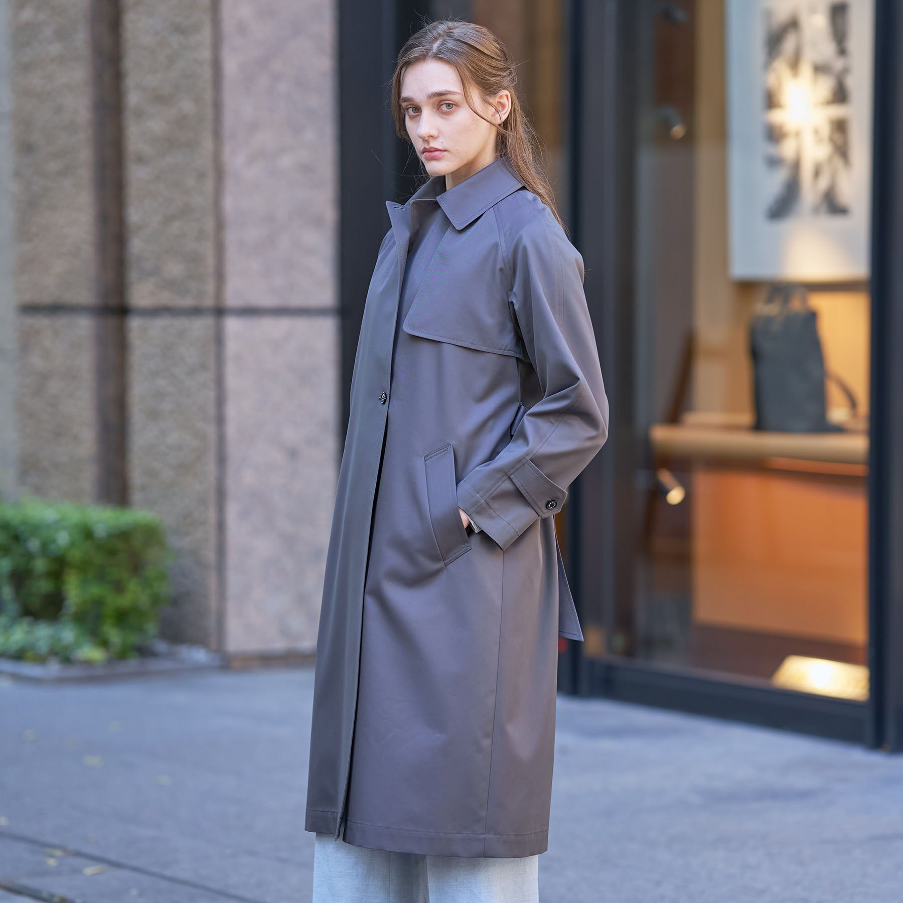 DRESSTERIOR「【ウォッシャブル/美シルエット】ライト トレンチコート」|トレンチコート|