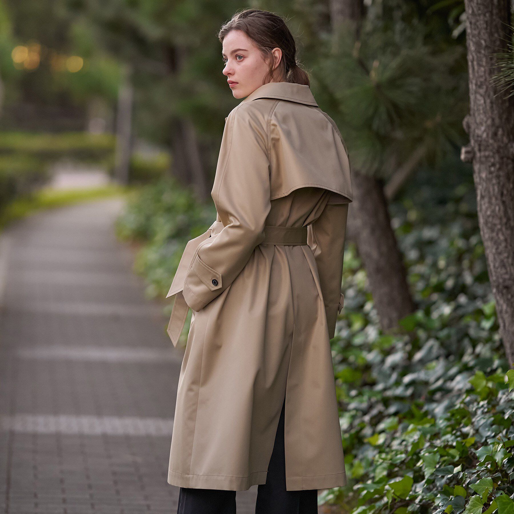 DRESSTERIOR「【ウォッシャブル/美シルエット】ライト トレンチコート」|トレンチコート|