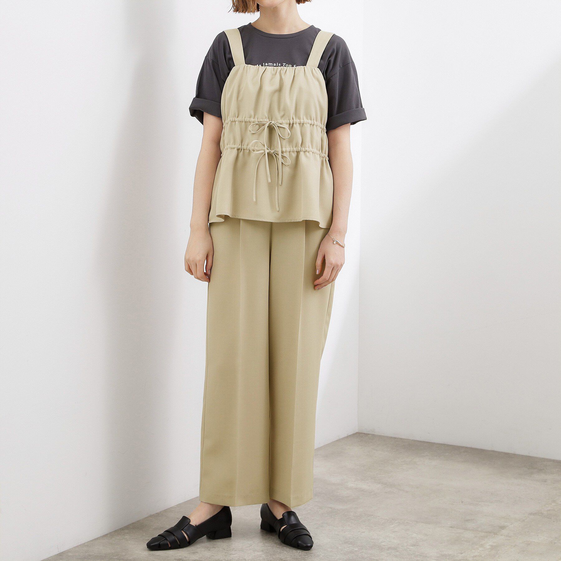 grove「シャーリングビスチェSET UP」|スーツ|