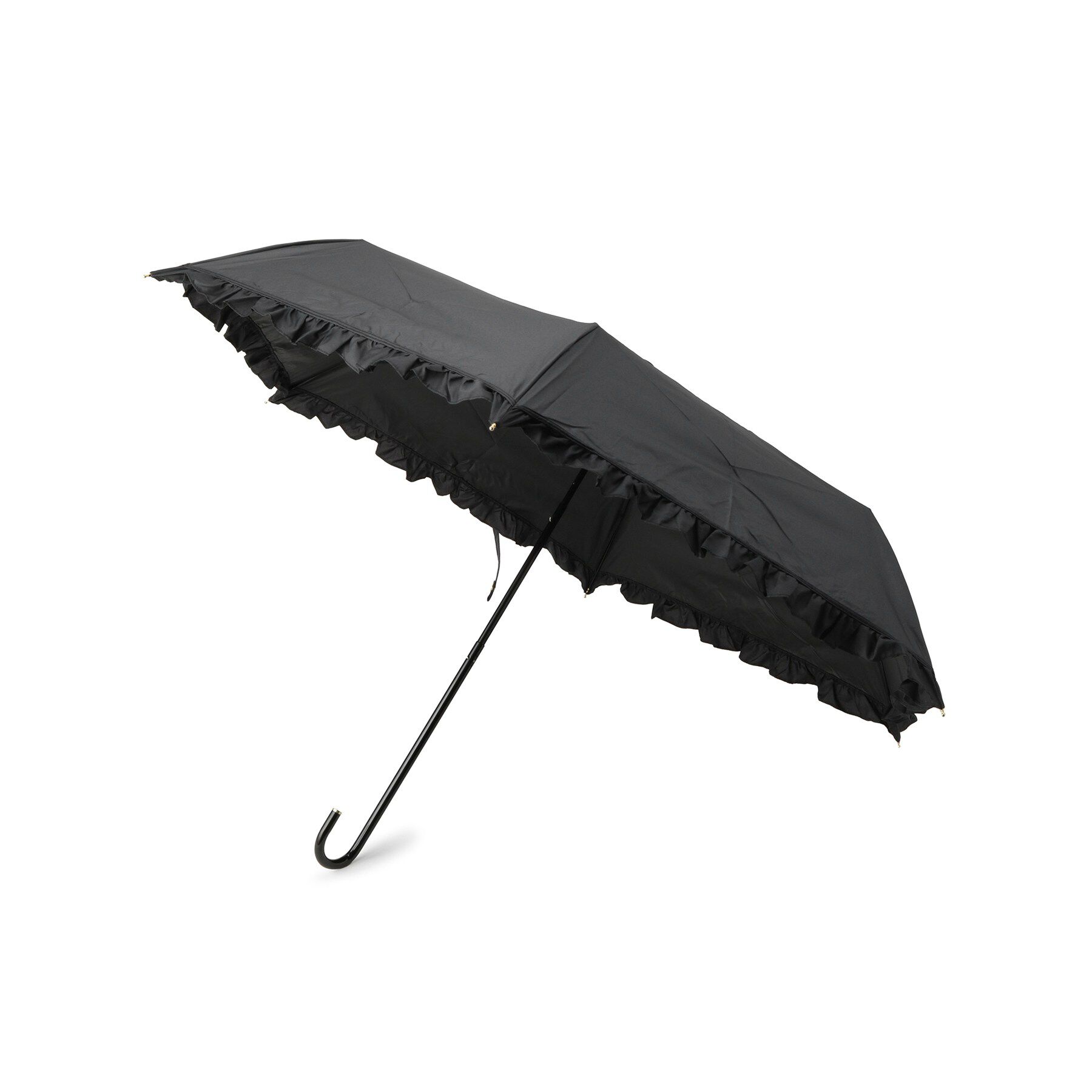 grove「遮光クラシックフリル ミニ Wpc．」|傘|ブラック(019)