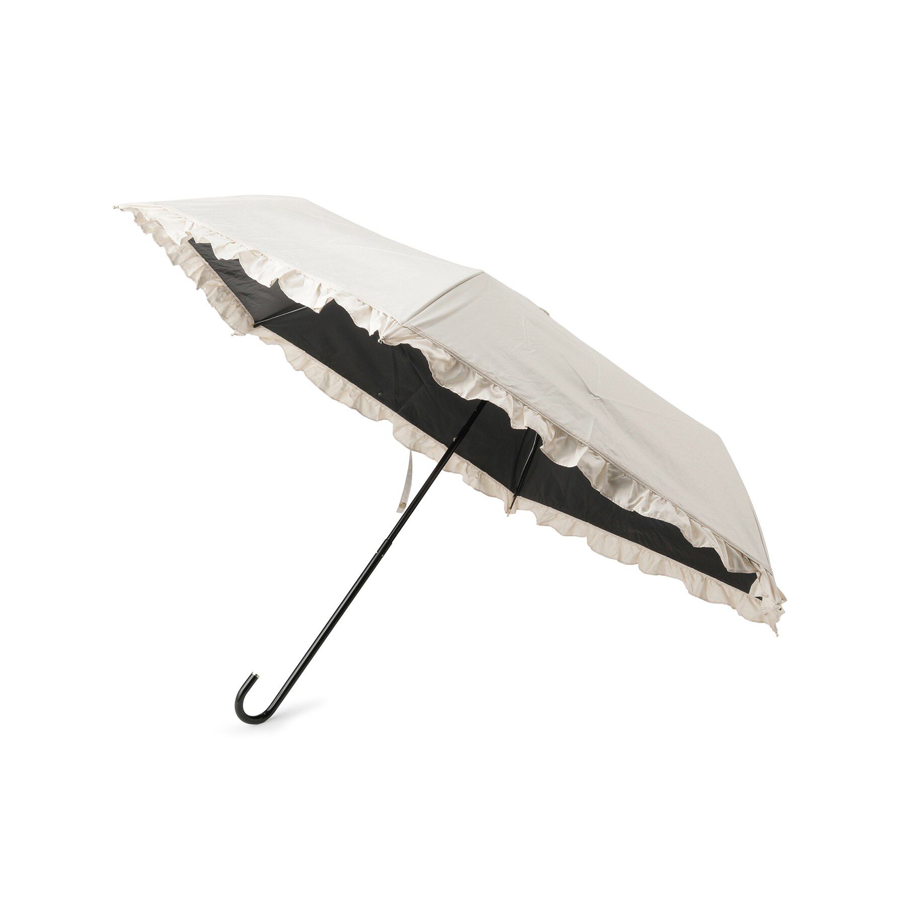 grove「遮光クラシックフリル ミニ Wpc．」|傘|ライトベージュ(05