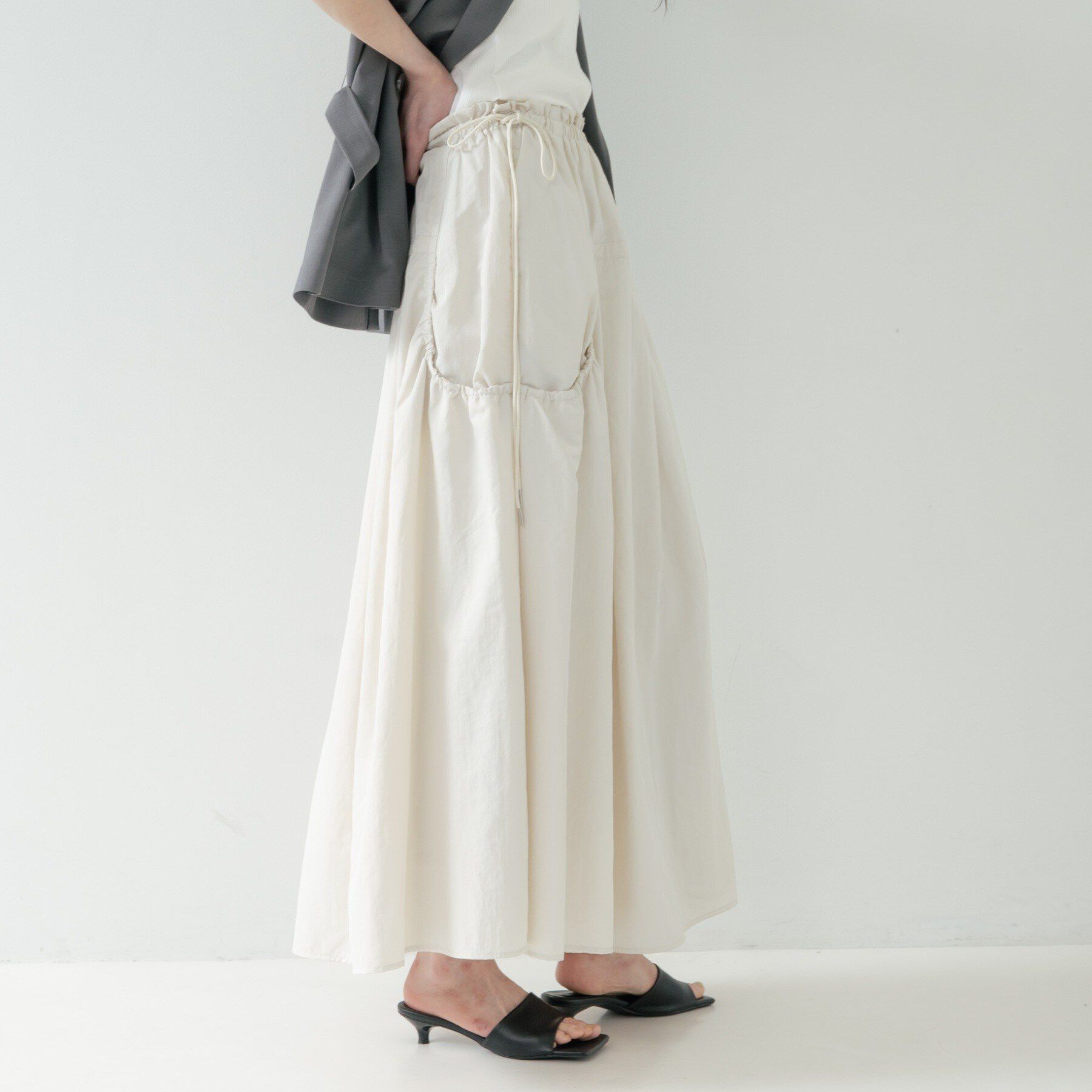 GALLEST「ギャザーポケットスカート」|スカート|