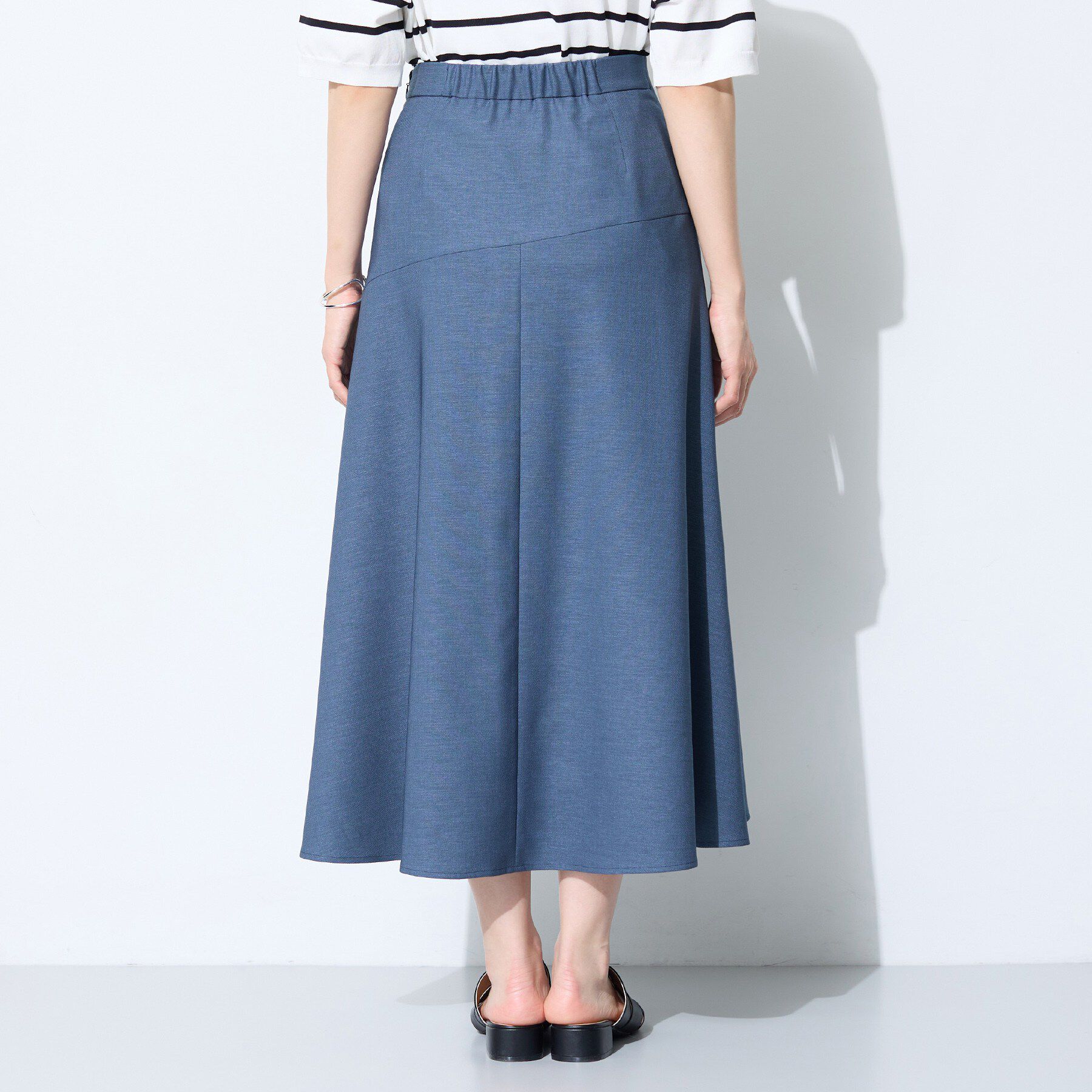 INDIVI「【洗える／UVケア／すっきり見え】ナローフレアスカート」|スカート|