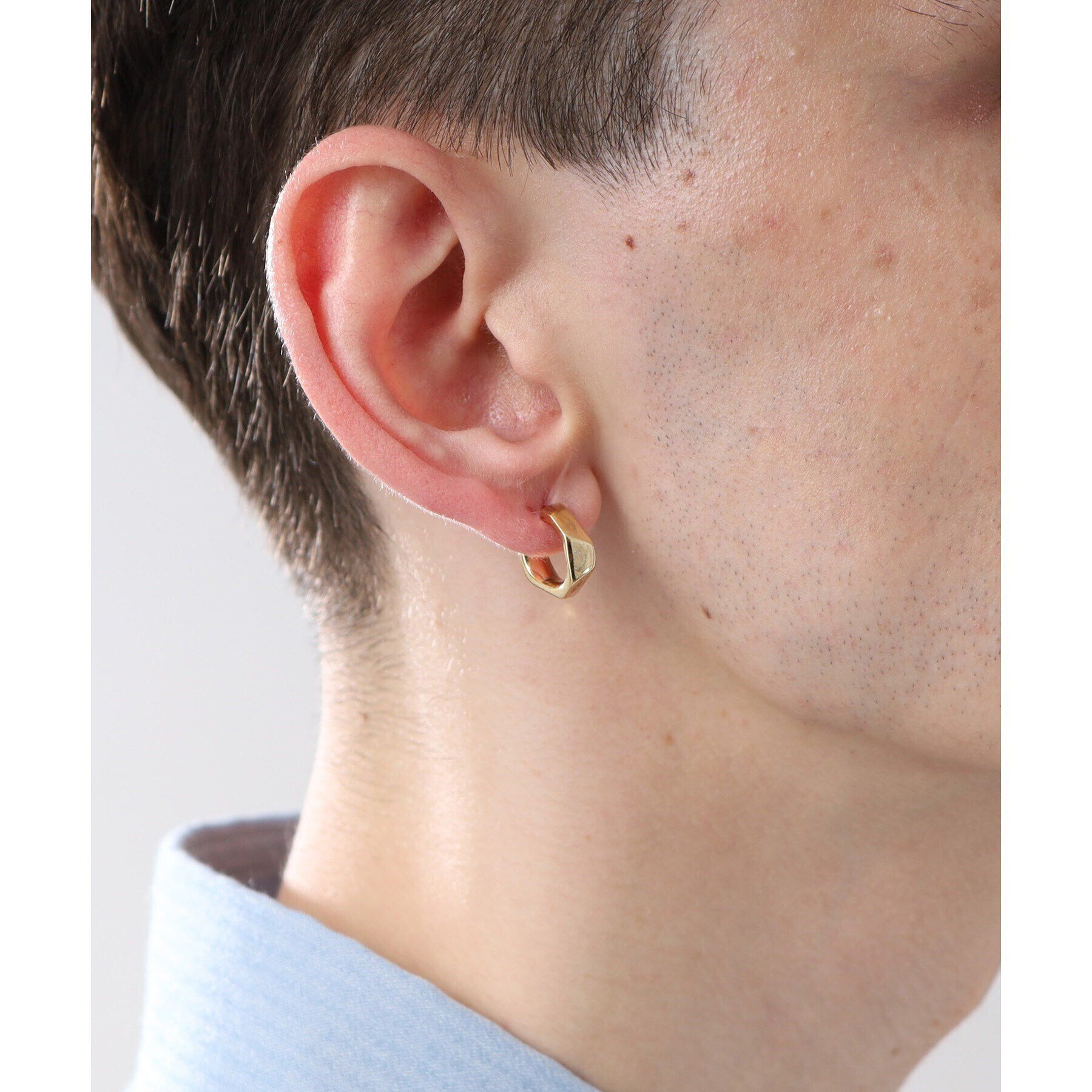 TAKEO KIKUCHI「ペンタゴンカットピアス」|ピアス|