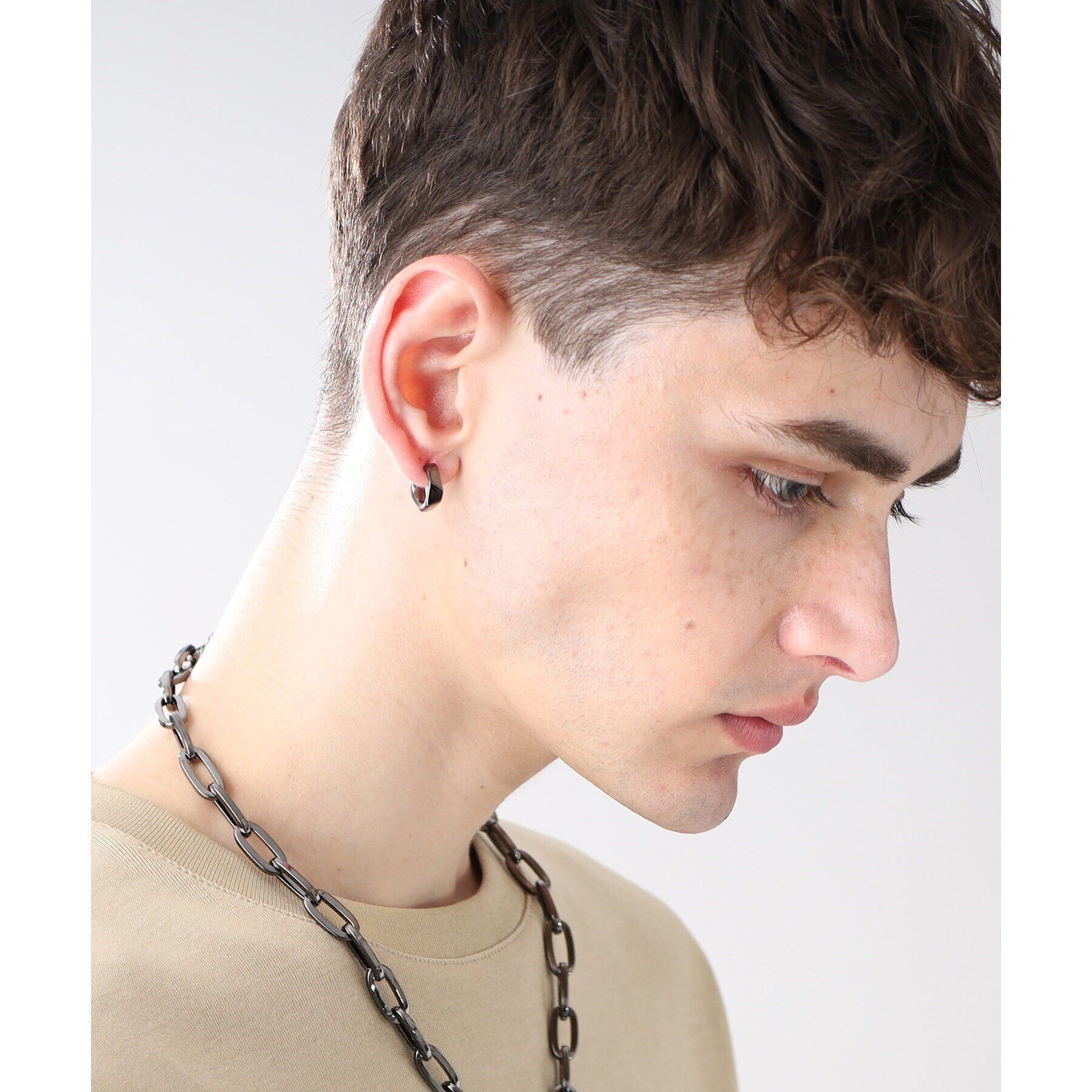 TAKEO KIKUCHI「ペンタゴンカットピアス」|ピアス|