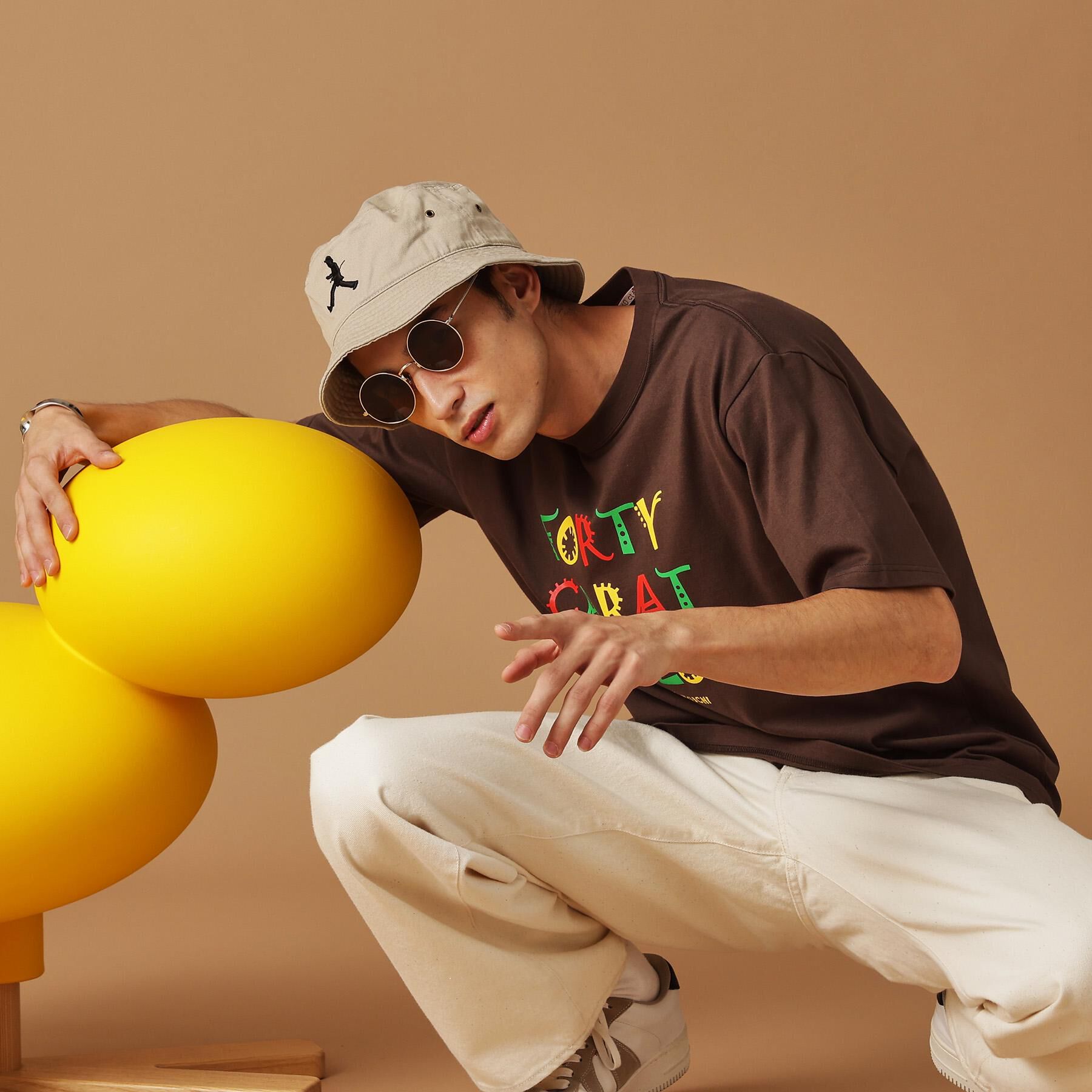 40CARATS&525「【Sサイズ～】レゲエ調プリント半袖Tシャツ」|Tシャツ・カットソー|