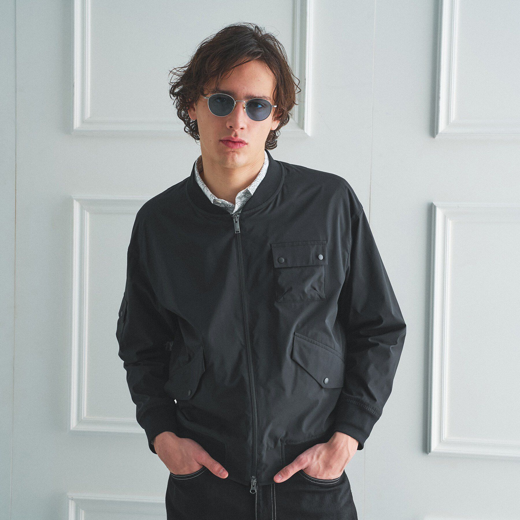 TAKEO KIKUCHI「【BOWLER HAT LABEL】撥水 MA－1ブルゾン」|ブルゾン・スタジャン|