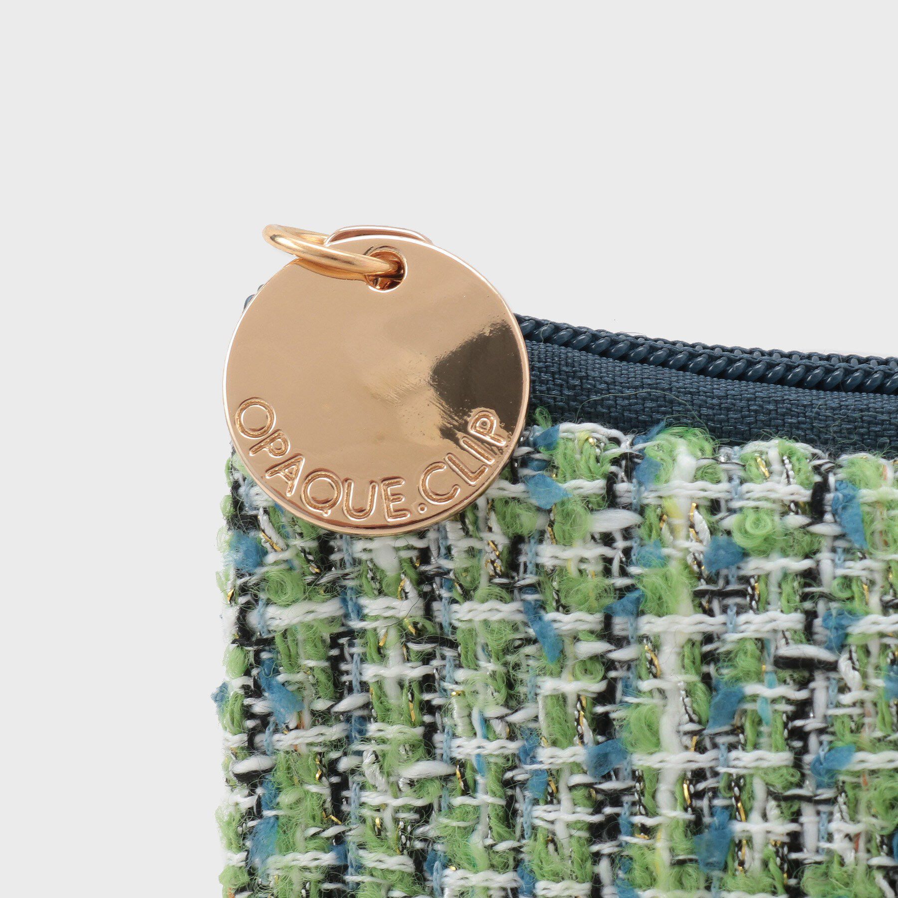 OPAQUE.CLIP「ツイードコンビスクエアポーチ」|ポーチ|