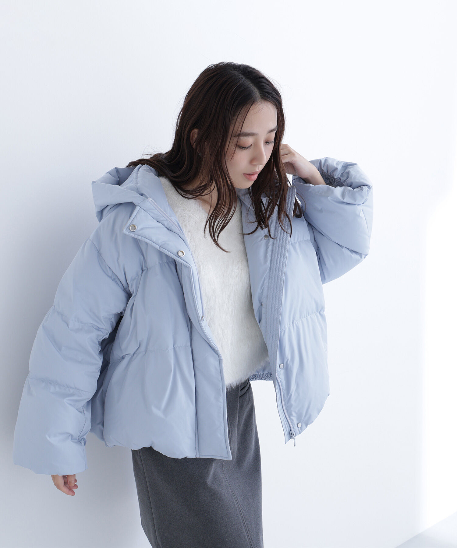  「ショートフードダウン」|ブルゾン・スタジャン|