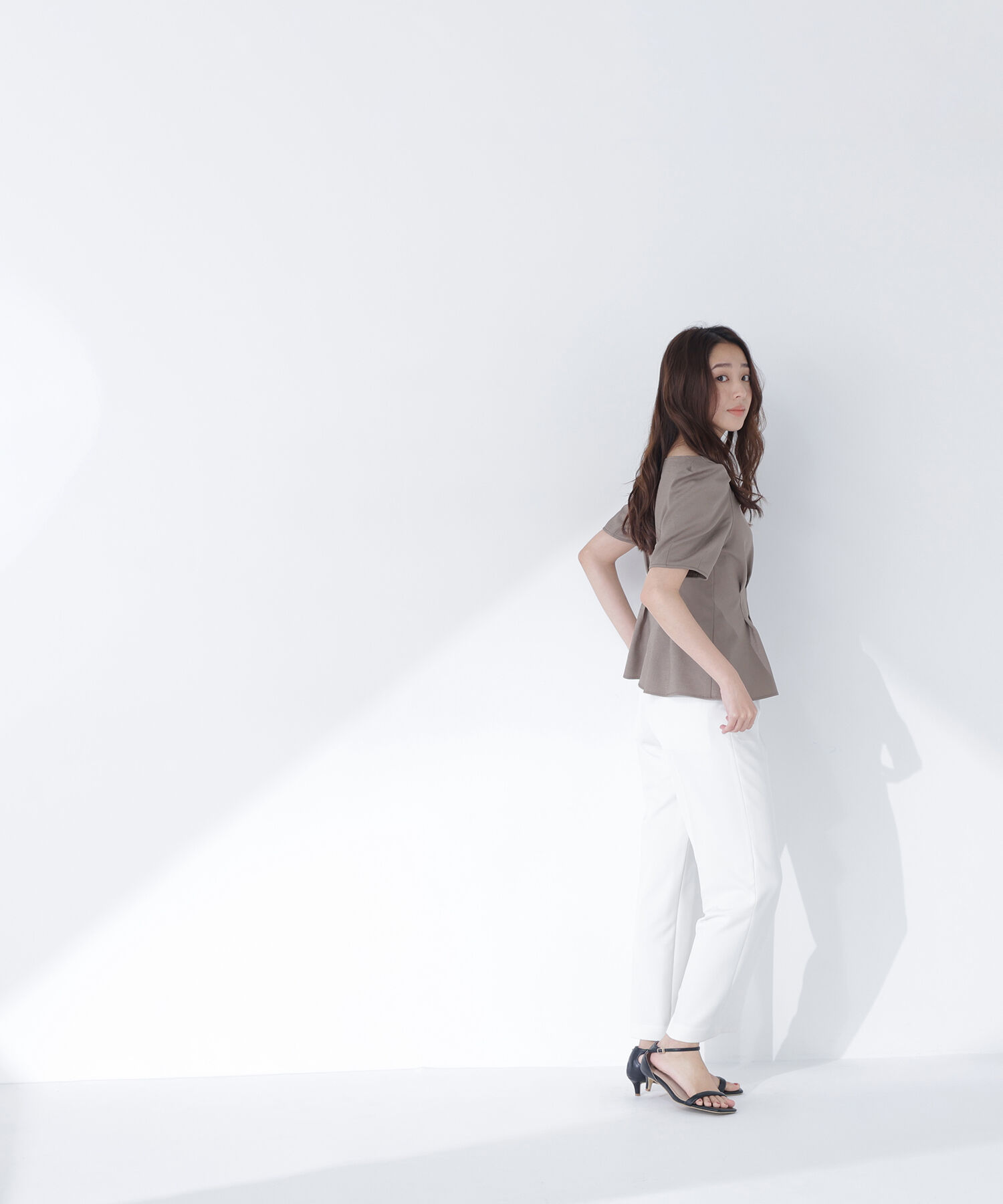  「ウエストタックブラウス」|シャツ・ブラウス|