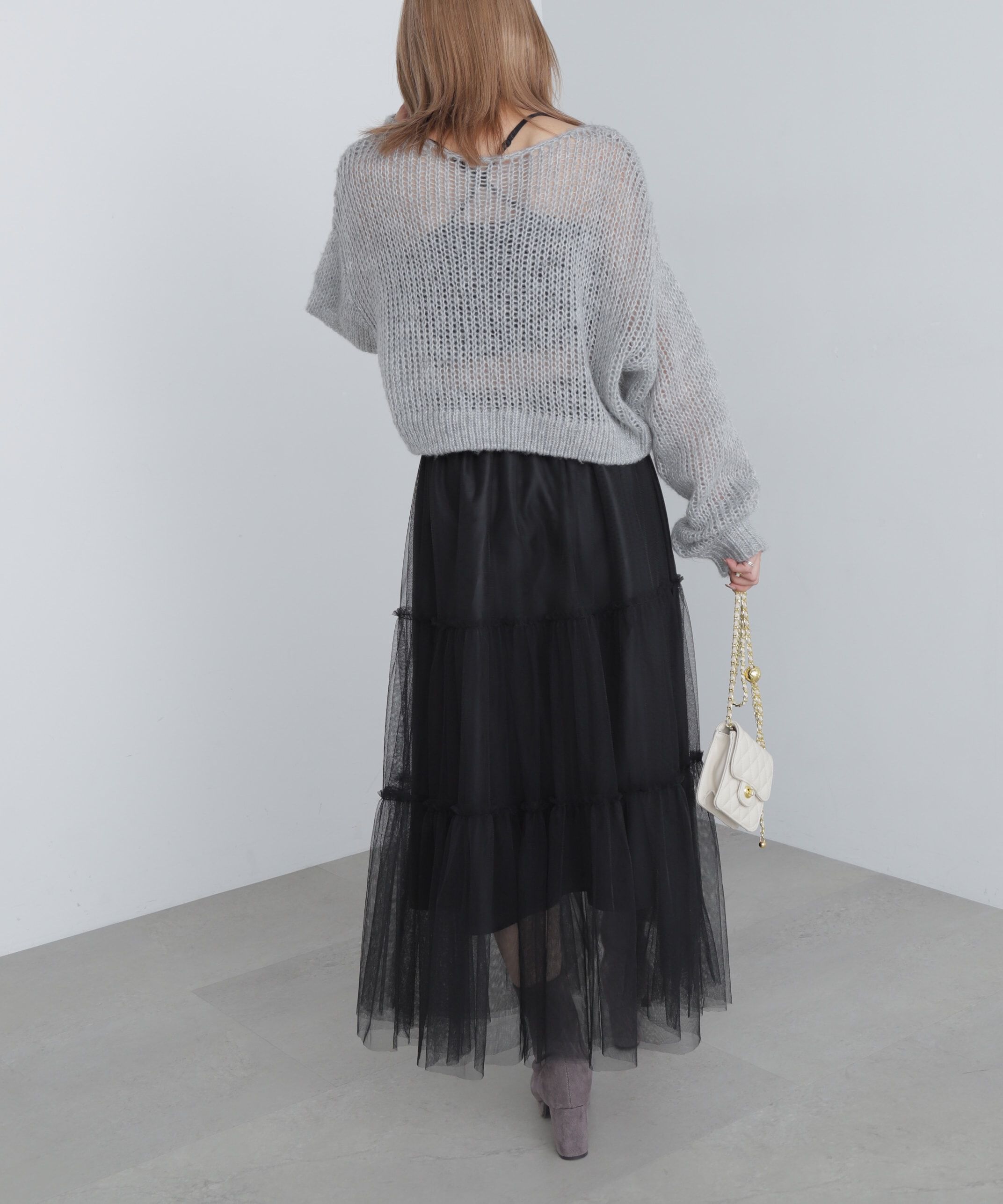  「ティアードチュールスカート」|スカート|
