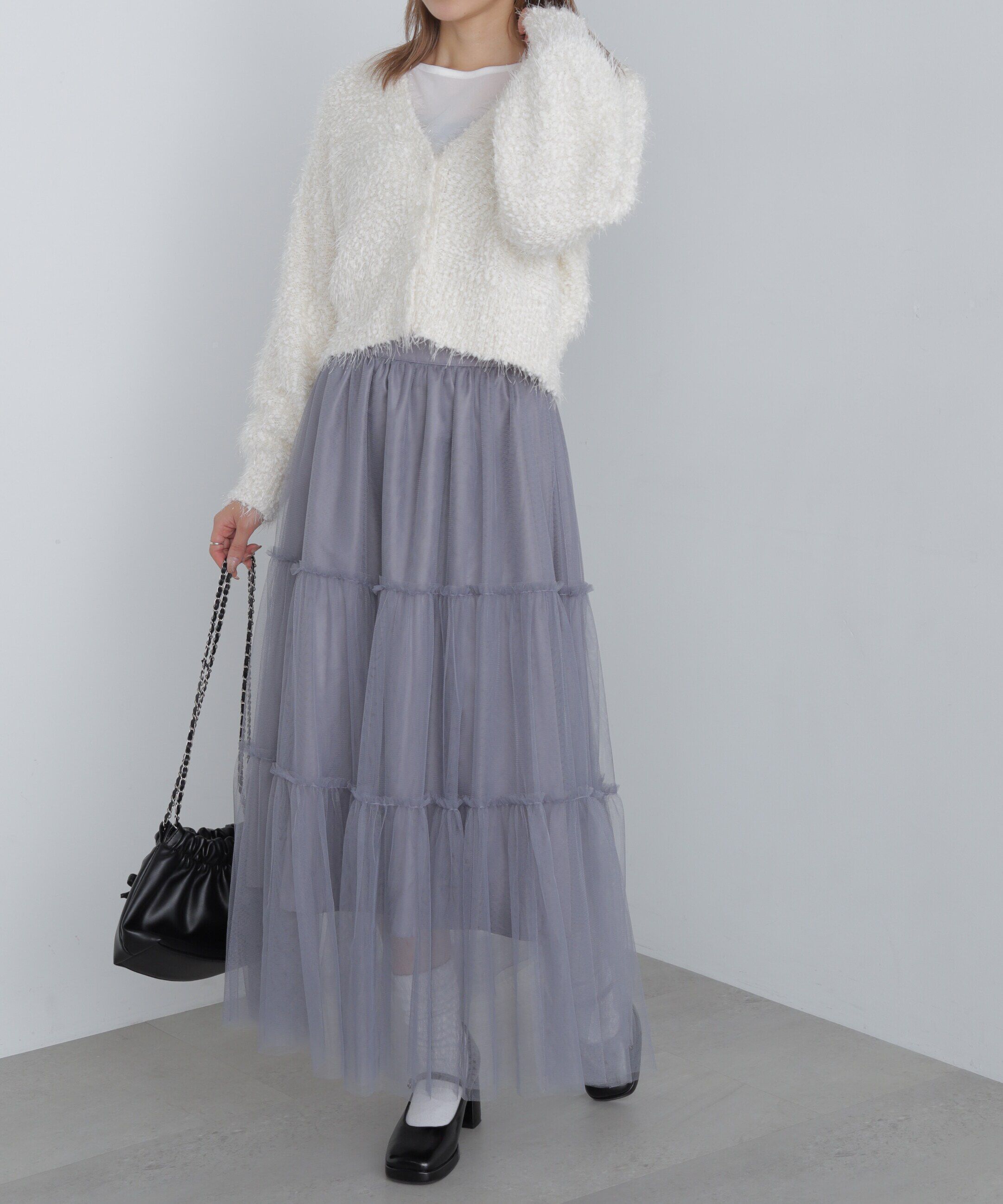  「ティアードチュールスカート」|スカート|