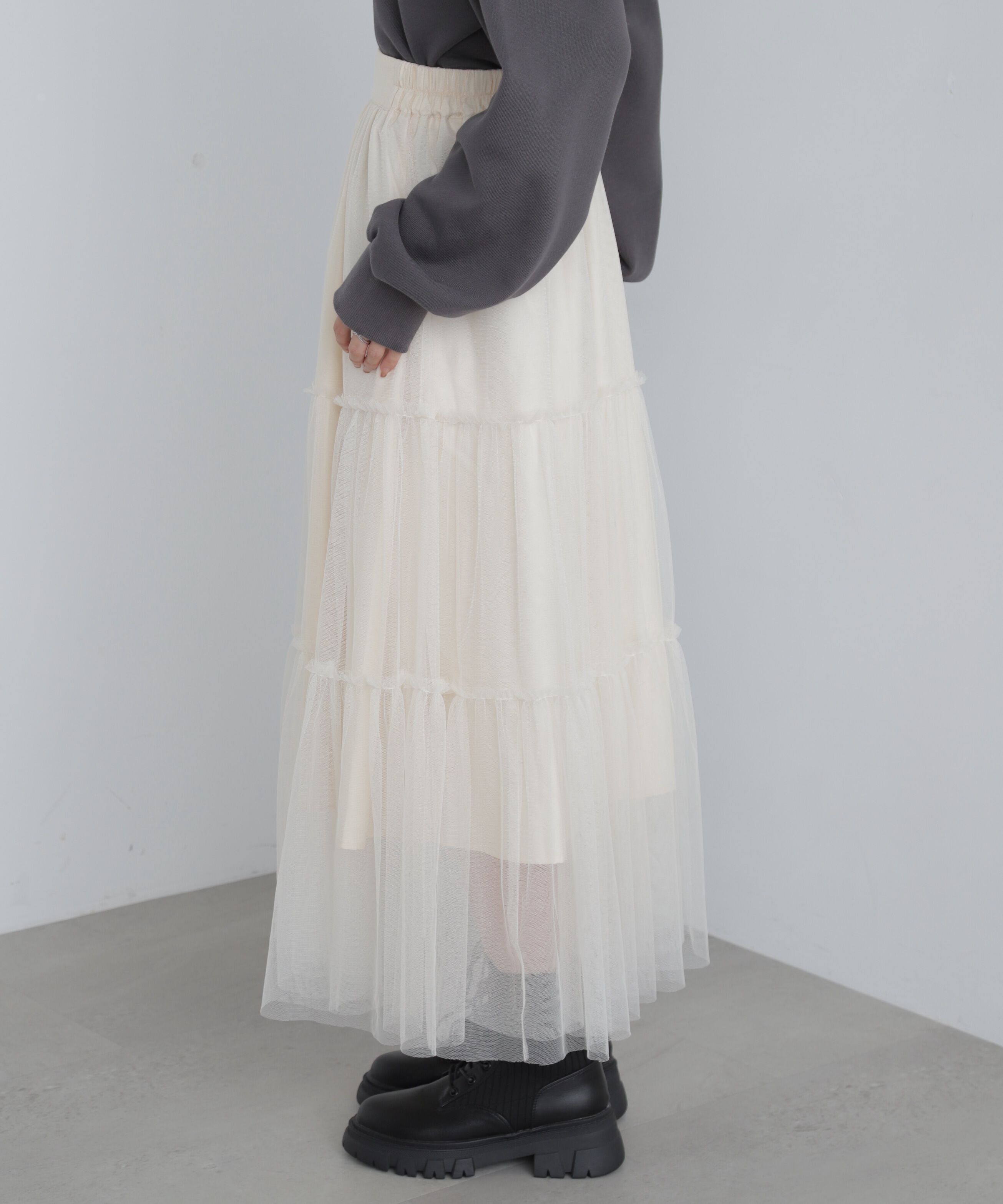  「ティアードチュールスカート」|スカート|