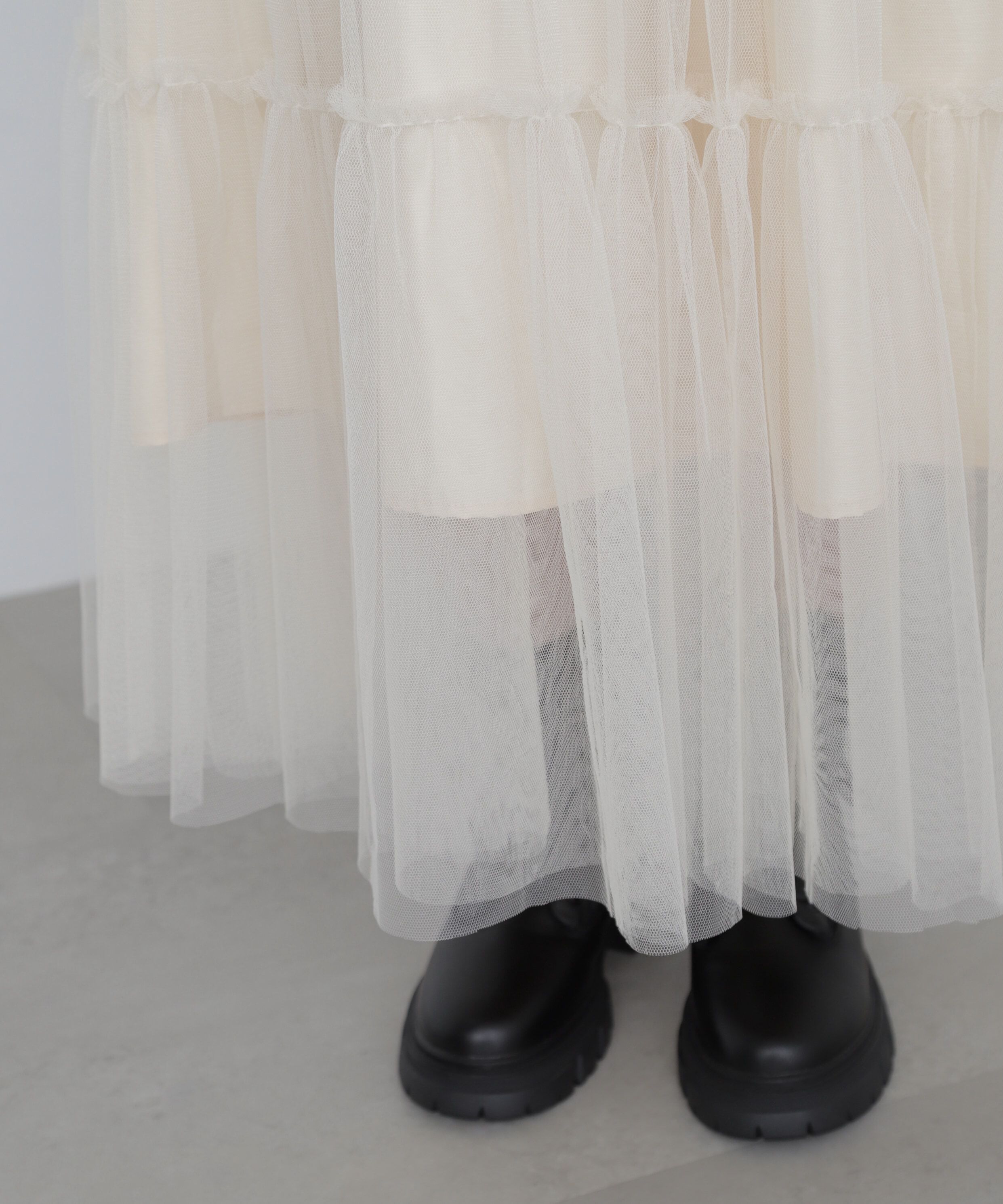  「ティアードチュールスカート」|スカート|