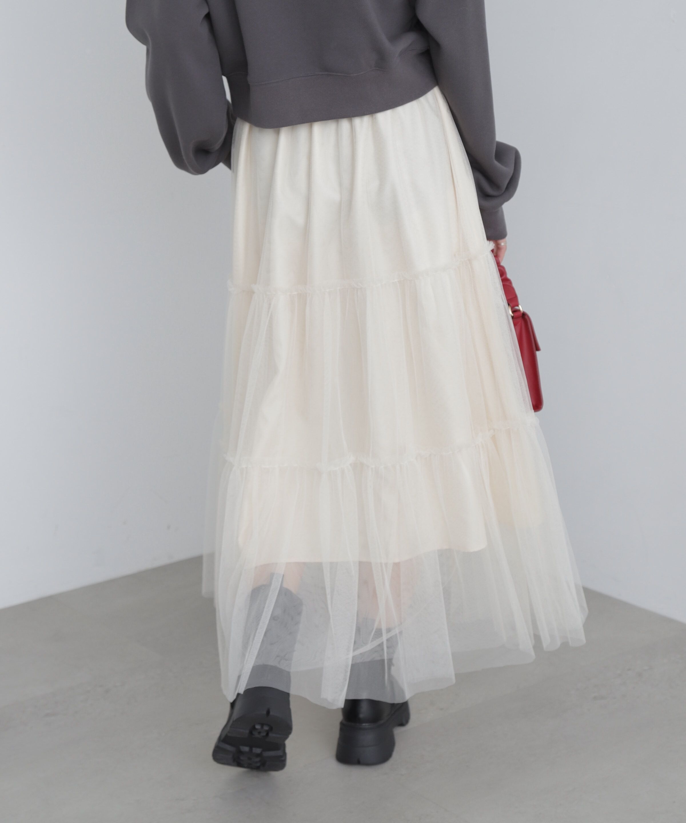  「ティアードチュールスカート」|スカート|