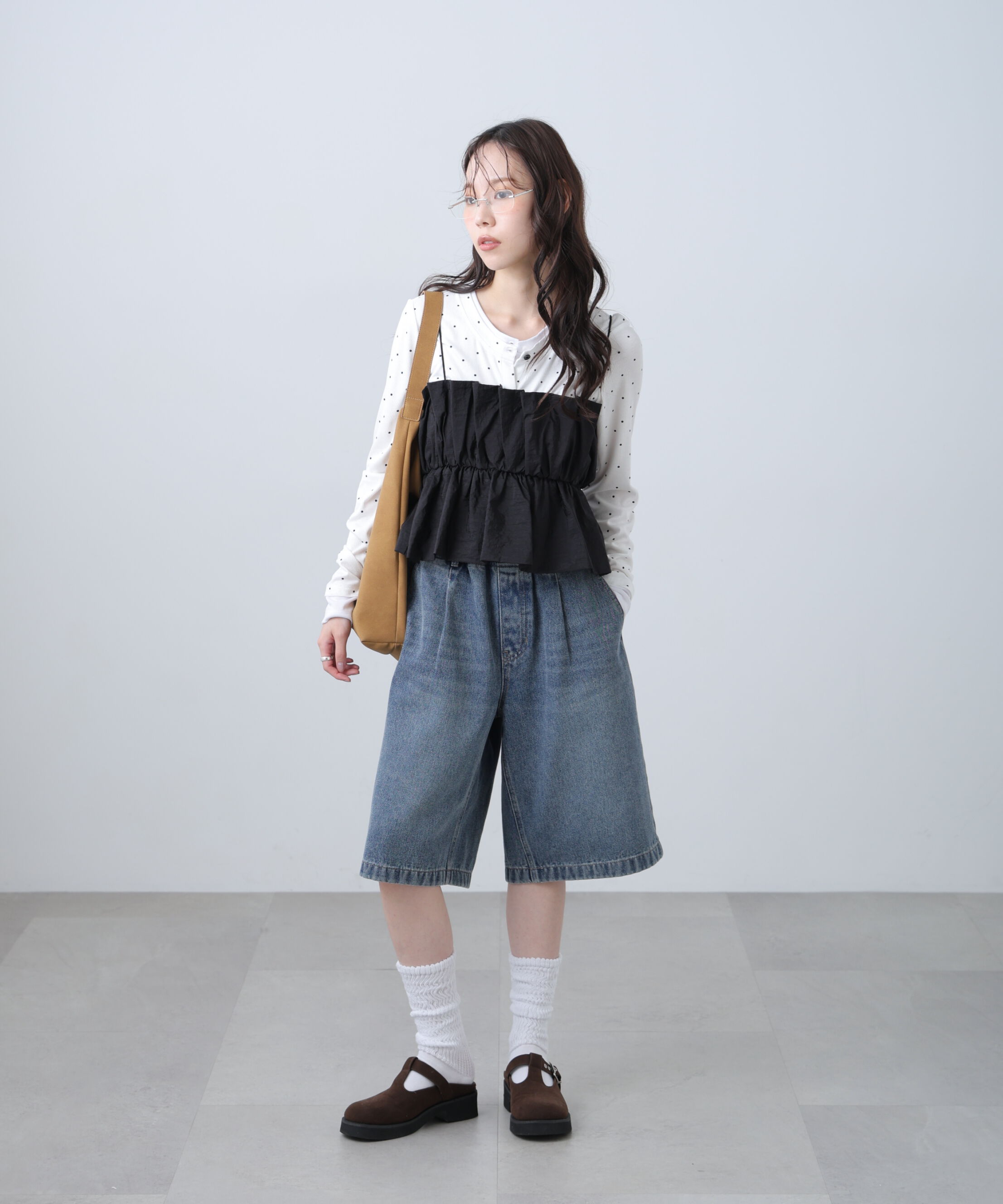  「シャイニーキャミソールビスチェ」|シャツ・ブラウス|