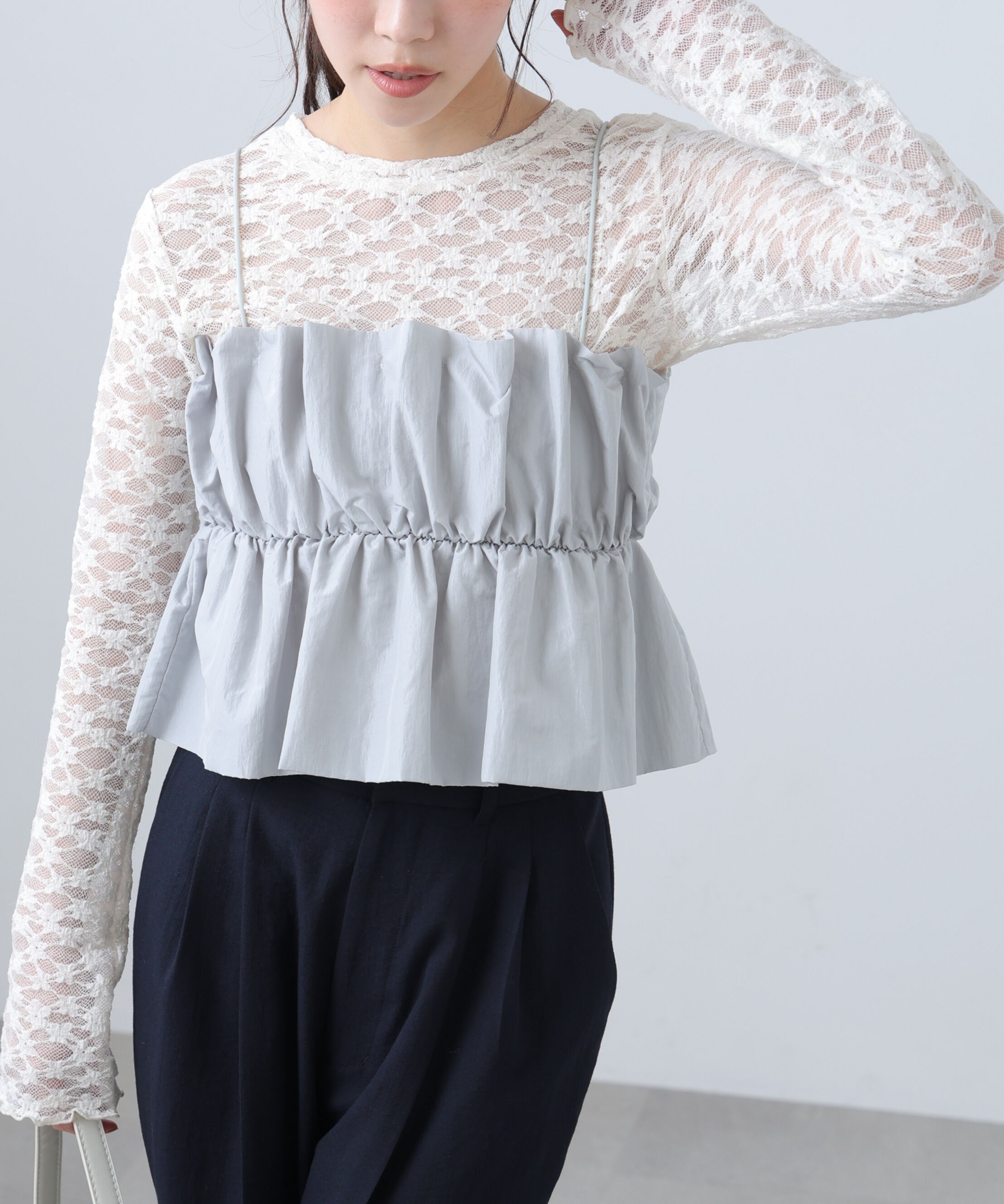  「シャイニーキャミソールビスチェ」|シャツ・ブラウス|