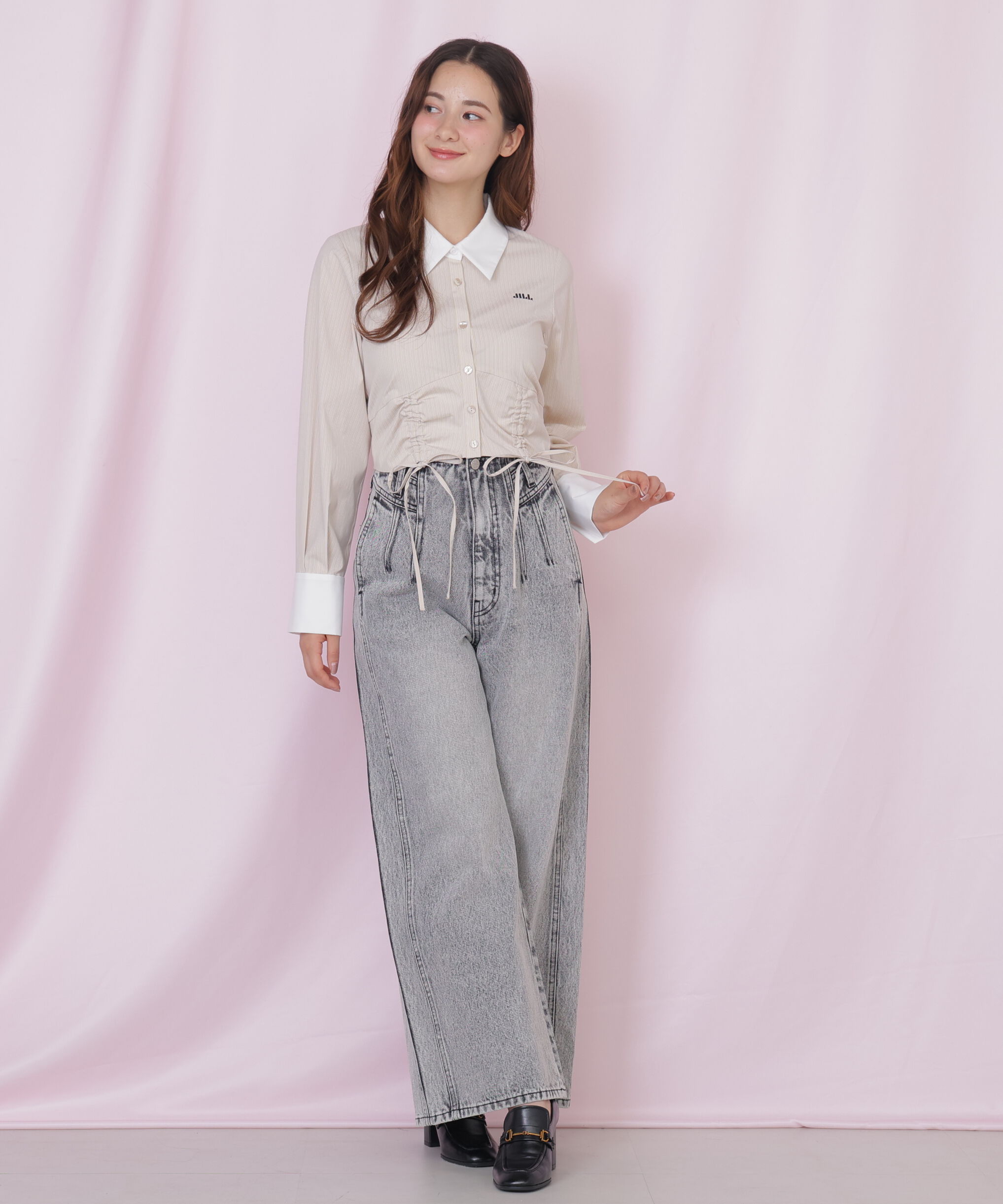  「ドロストビスチェシャツ」|シャツ・ブラウス|