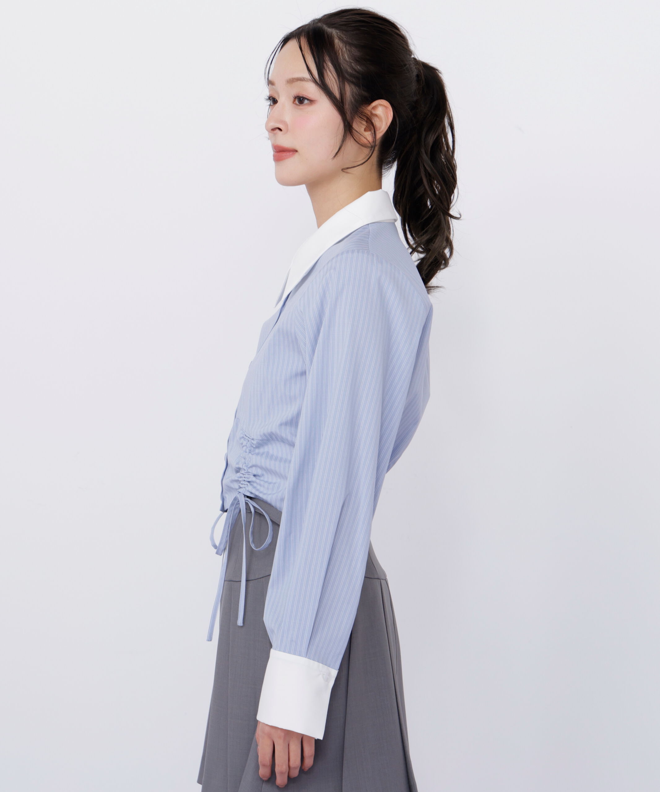  「ドロストビスチェシャツ」|シャツ・ブラウス|