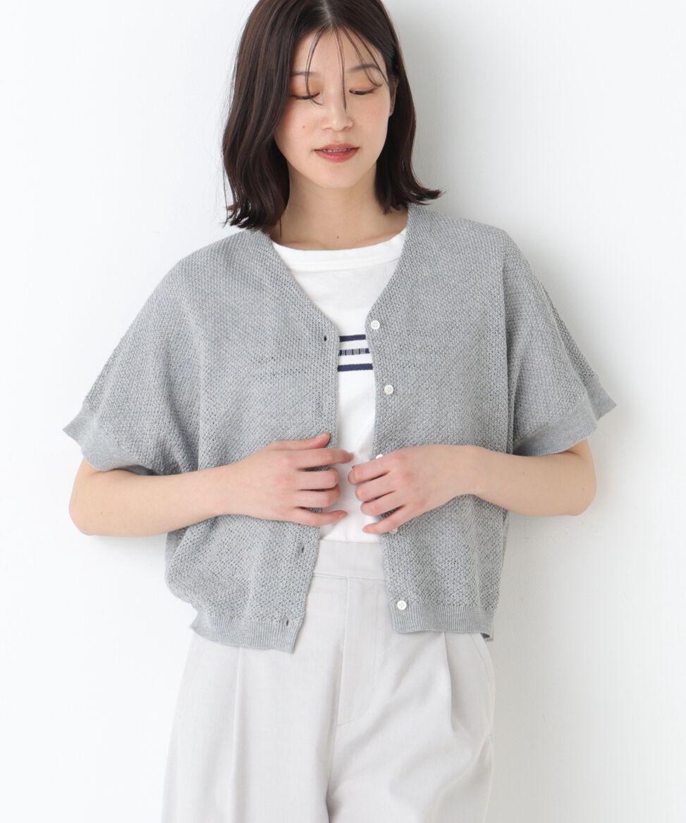  「◆メッシュ柄ニットジレ」|ニット・セーター|