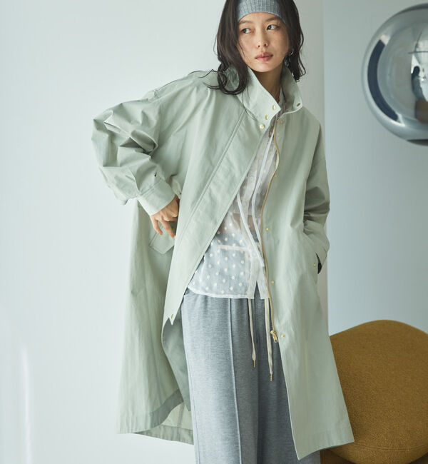 Doux archives「スタンドカラーコート」|その他|MINT GREEN