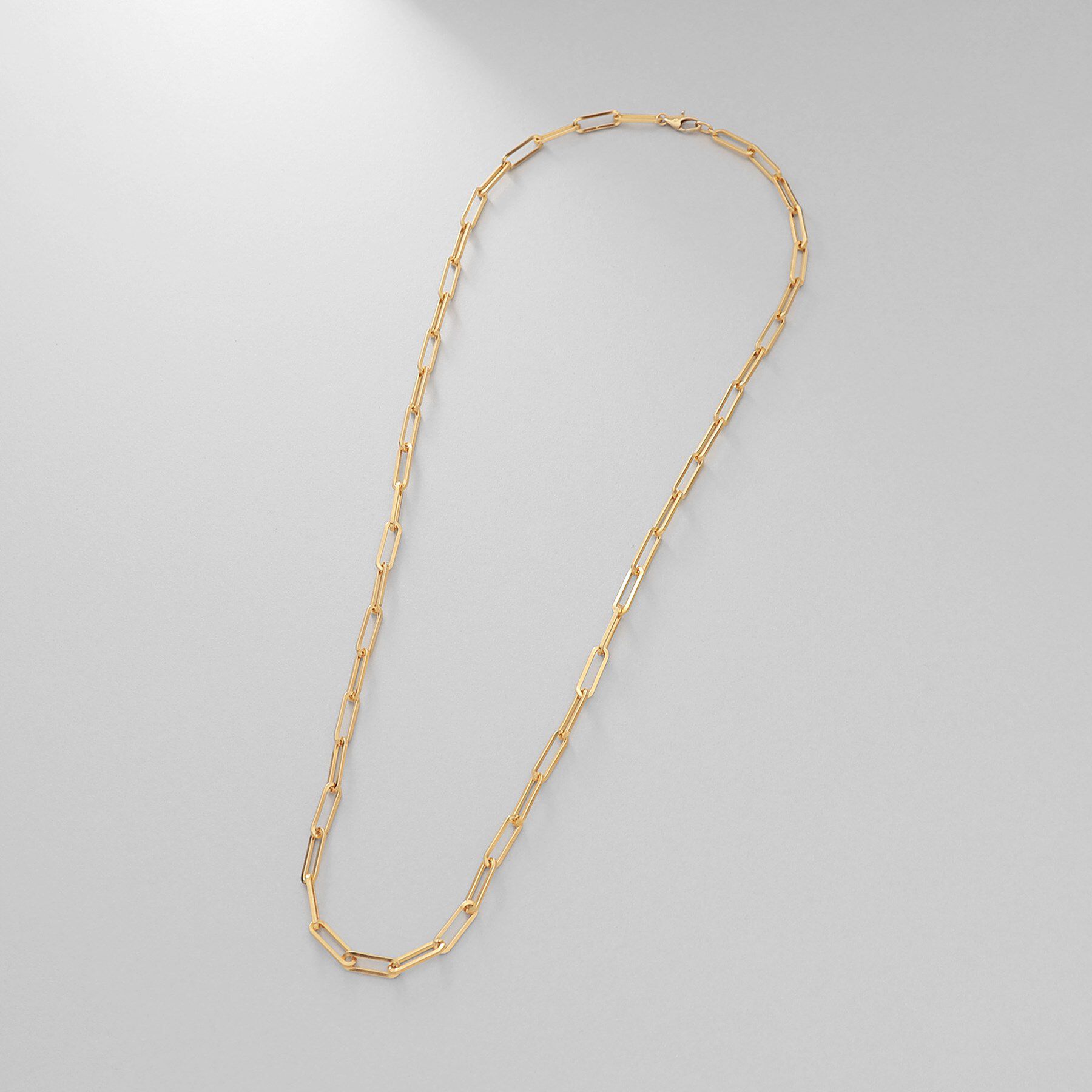 COCOSHNIK ONKITSCH「シルバー デザインチェーン フラットケーブルネックレス（55cm） GP」|ネックレス|