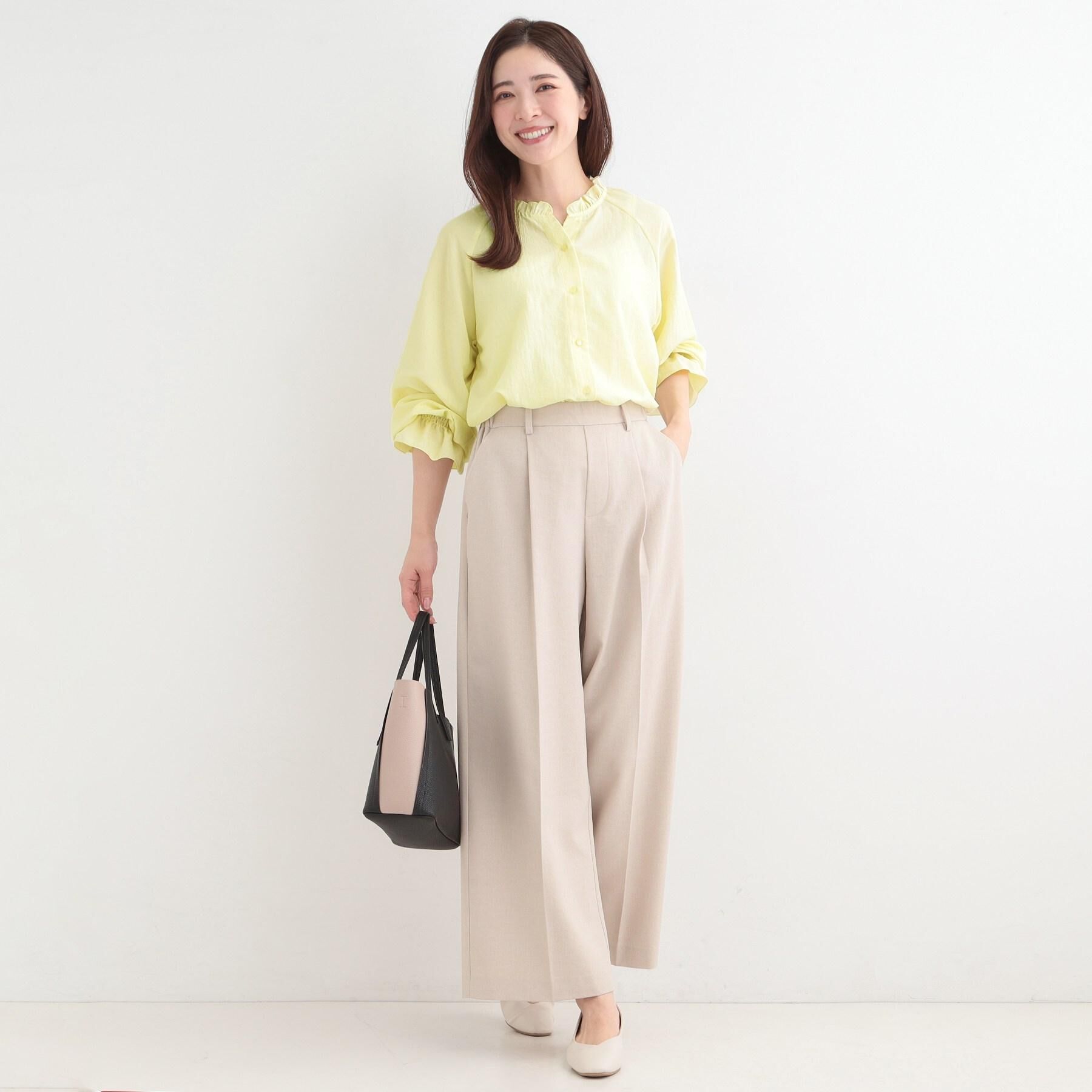 SHOO･LA･RUE「【洗濯機可/セットアップ可/SS-LL/UV】脚のラインをきれいに見せる ワイドパンツ」|その他|