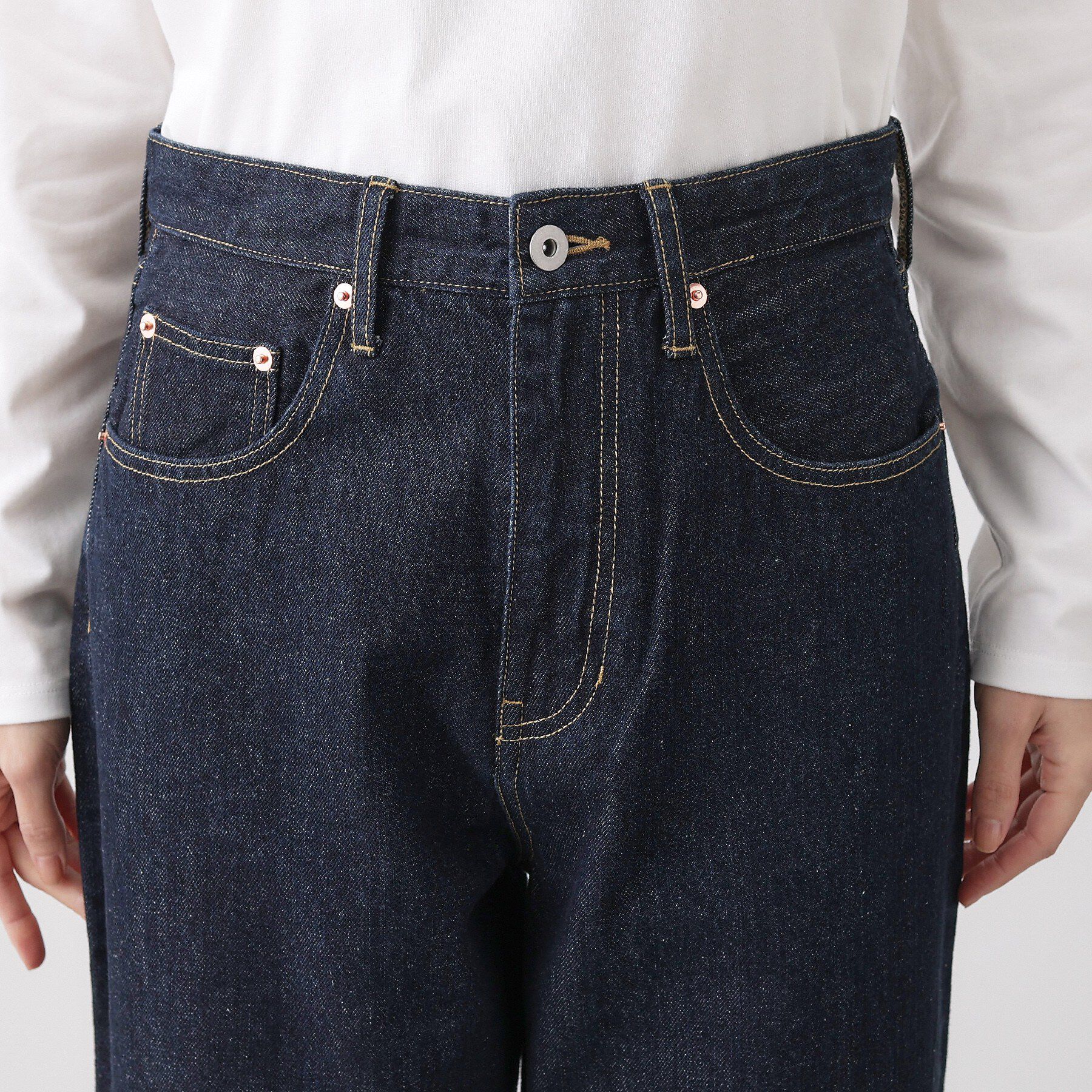 Dessin「【ユニセックス/洗える】ワイドシルエット12OZデニム」|デニム|