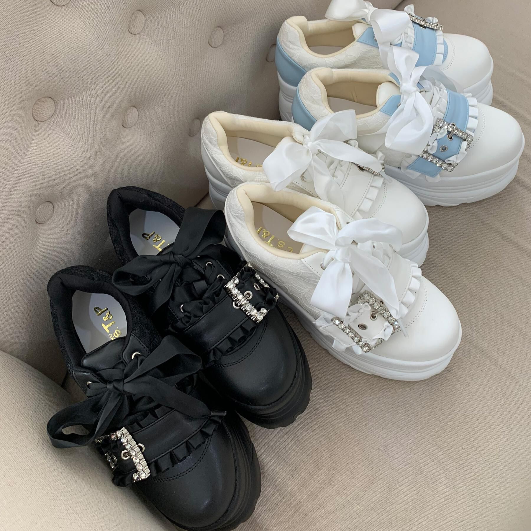 csT&P「夢見るシリーズキラキラ厚底スニーカー」|スニーカー|