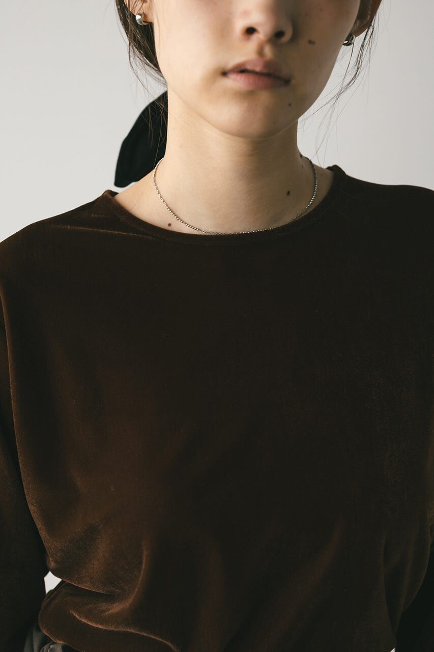 STYLEMIXER「メッシュベロアロンT」|Tシャツ・カットソー|