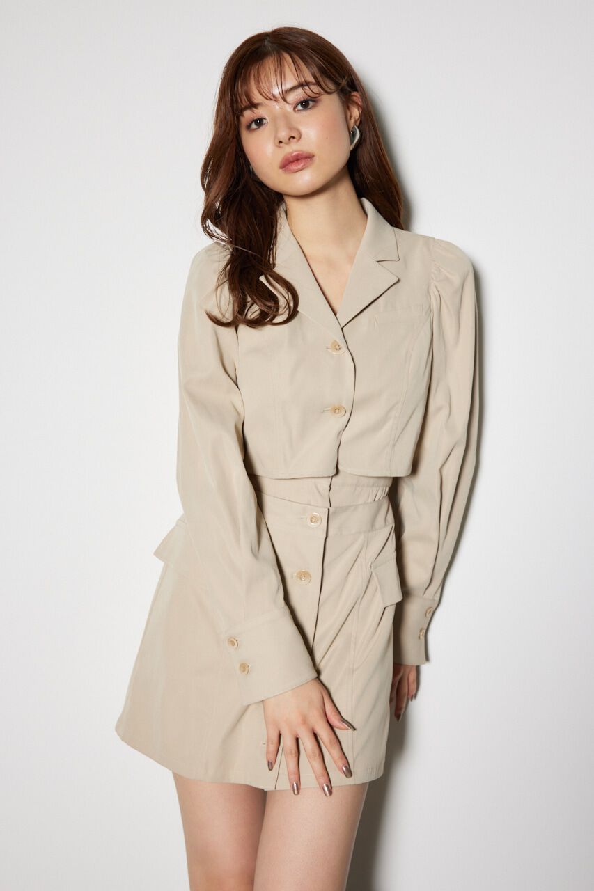 rienda「ラップパターンミニ ワンピース」|ワンピース|