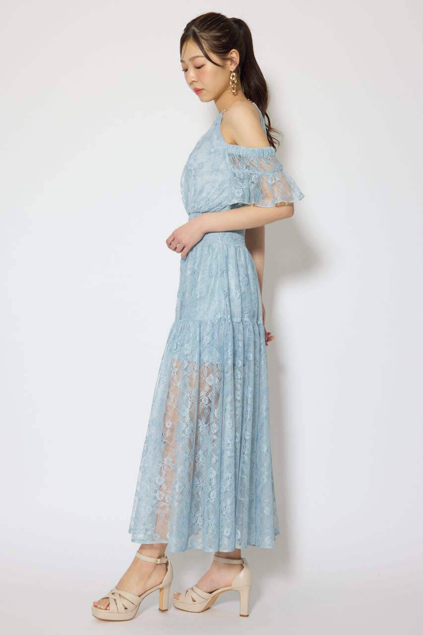 rienda「2WAYホルターネックレースロンパース」|ワンピース|