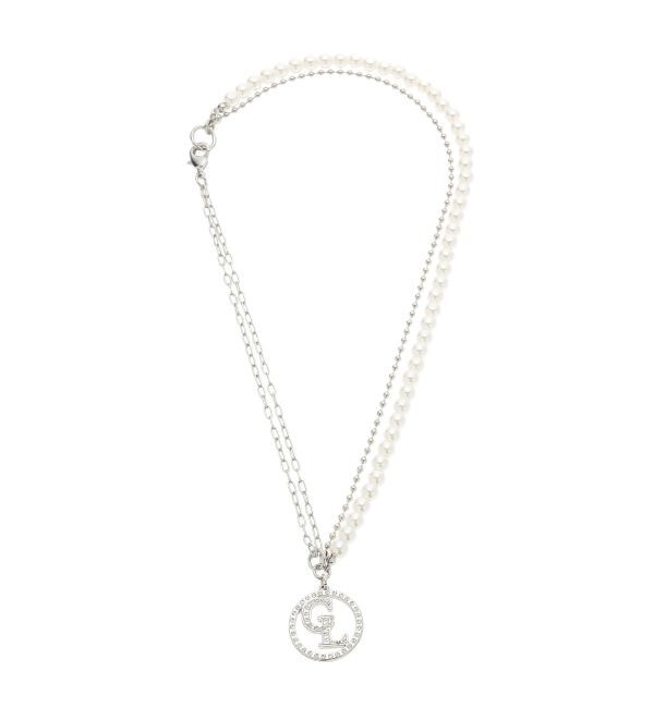 CALNAMUR「FAKE PARL&times;CHAIN NECKLACE/フェイクパール&times;チェーンネックレス」|その他|シルバー