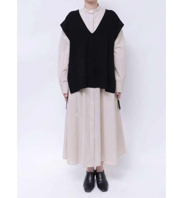ELENDEEK「KNIT VEST LAYERED SH OP」|ワンピース|