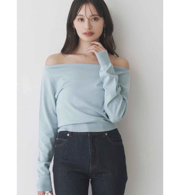 MERCURYDUO「3WAYボートネックニット」|ニット・セーター|