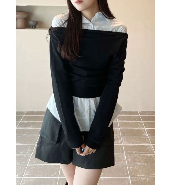 MERCURYDUO「3WAYボートネックニット」|ニット・セーター|