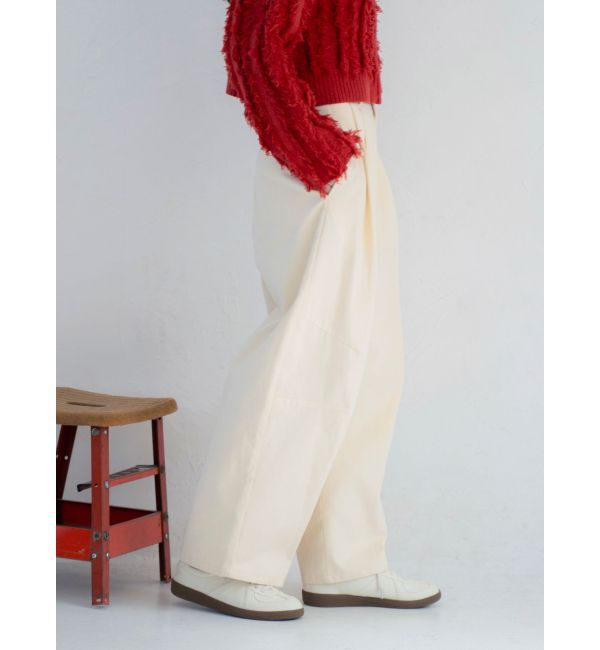 Ungrid「起毛コクーンチノパンツ」|チノ|