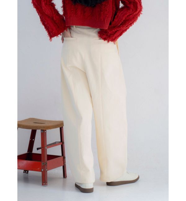 Ungrid「起毛コクーンチノパンツ」|チノ|