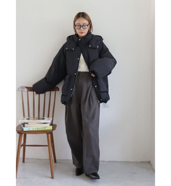 Ungrid「起毛コクーンチノパンツ」|チノ|