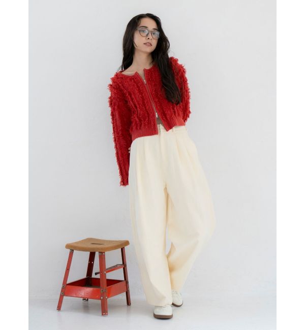 Ungrid「起毛コクーンチノパンツ」|チノ|