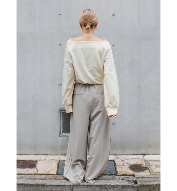 Ungrid「タックオフショルスウェット」|スウェット・ジャージ|