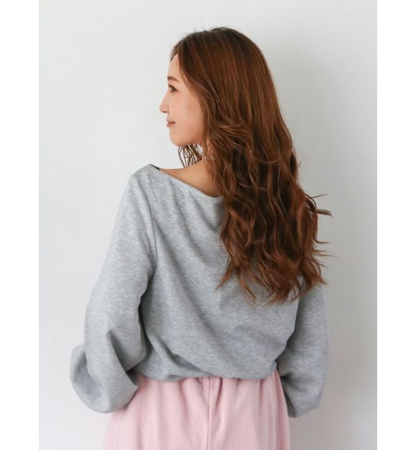 Ungrid「タックオフショルスウェット」|スウェット・ジャージ|
